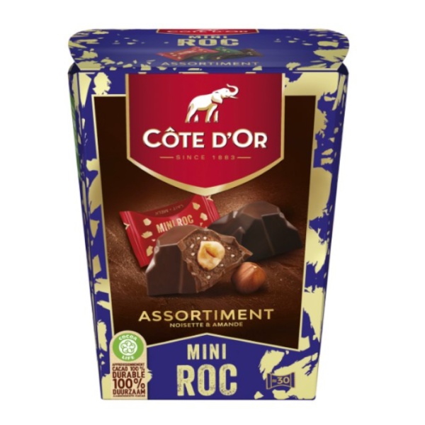 Mini Roc Hazelnut Pralines Chocolate Assortment Gift Box Cote D'Or 279g